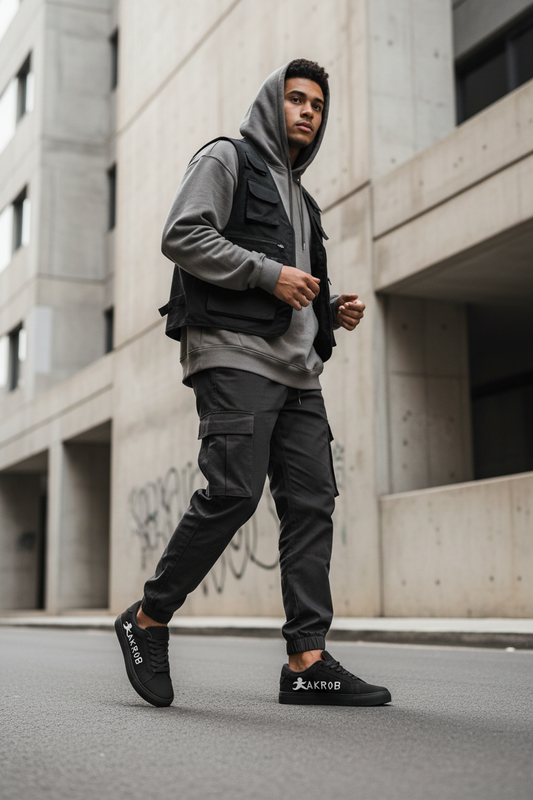 AKROB black and white