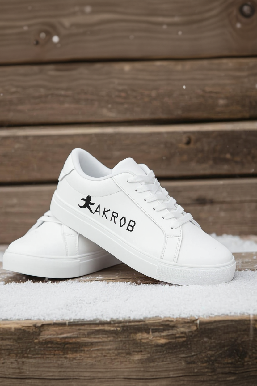 AKROB white and black