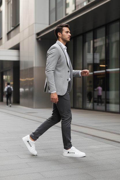 AKROB white and black