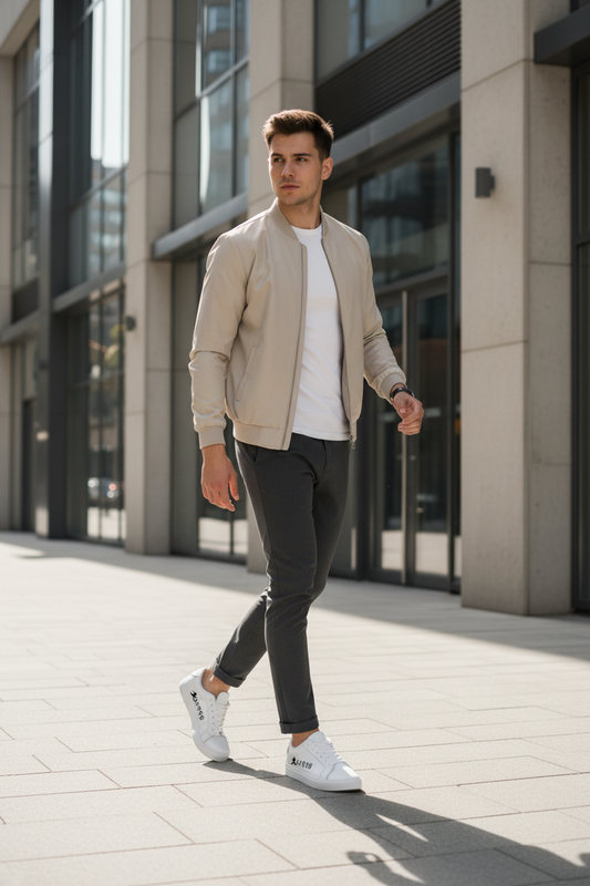 AKROB white and black