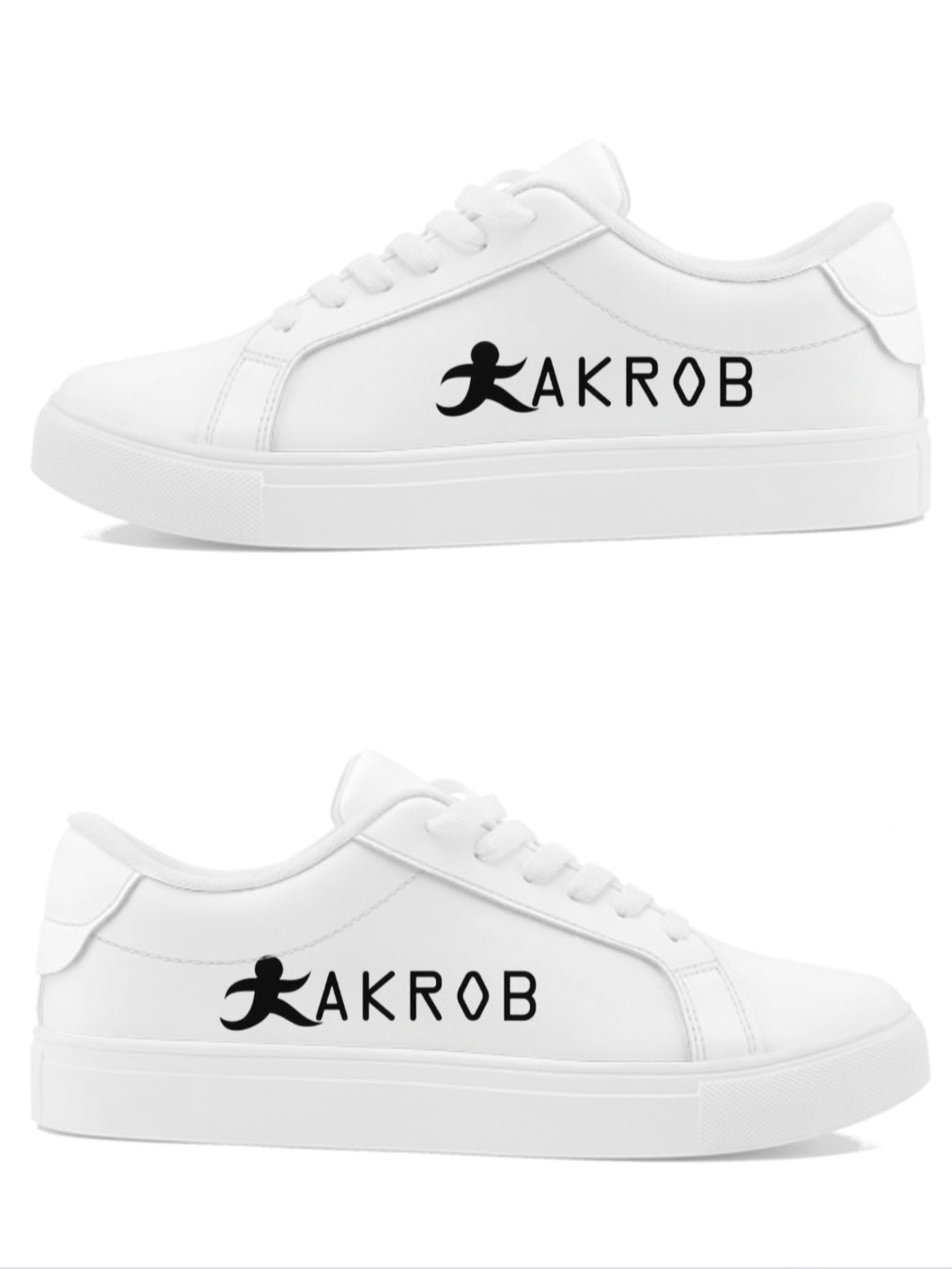 AKROB white and black