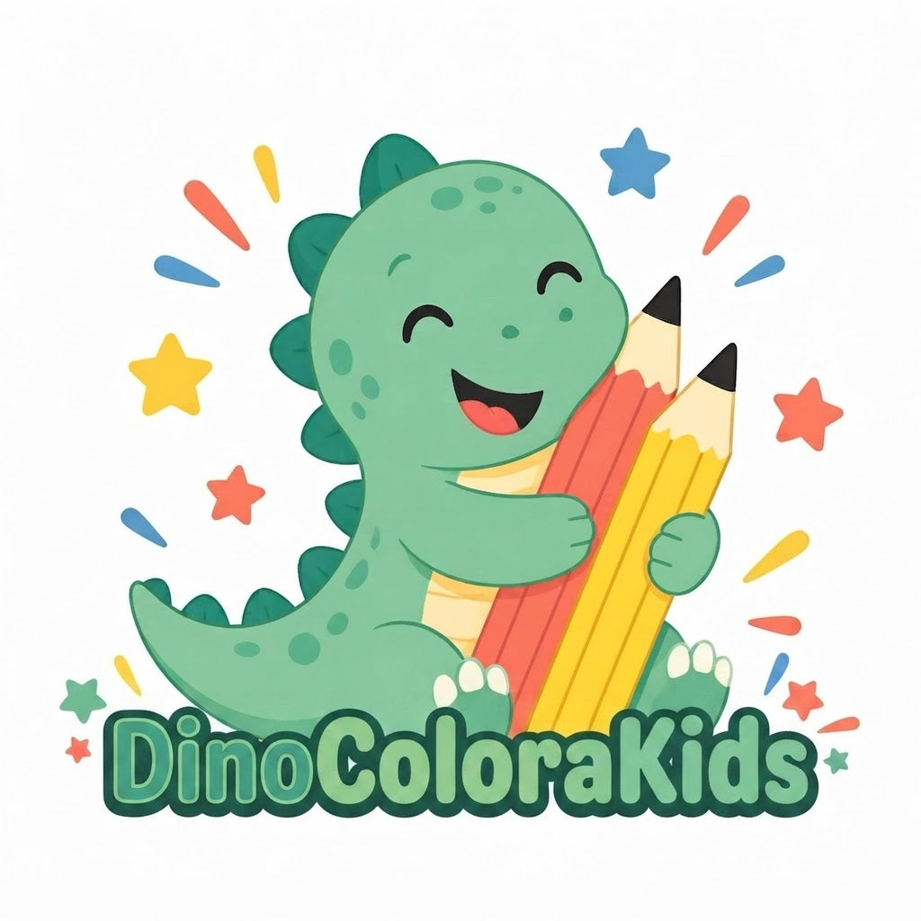 Dinosauri Pazzi: Album da Colorare con Storie e Diploma Finale